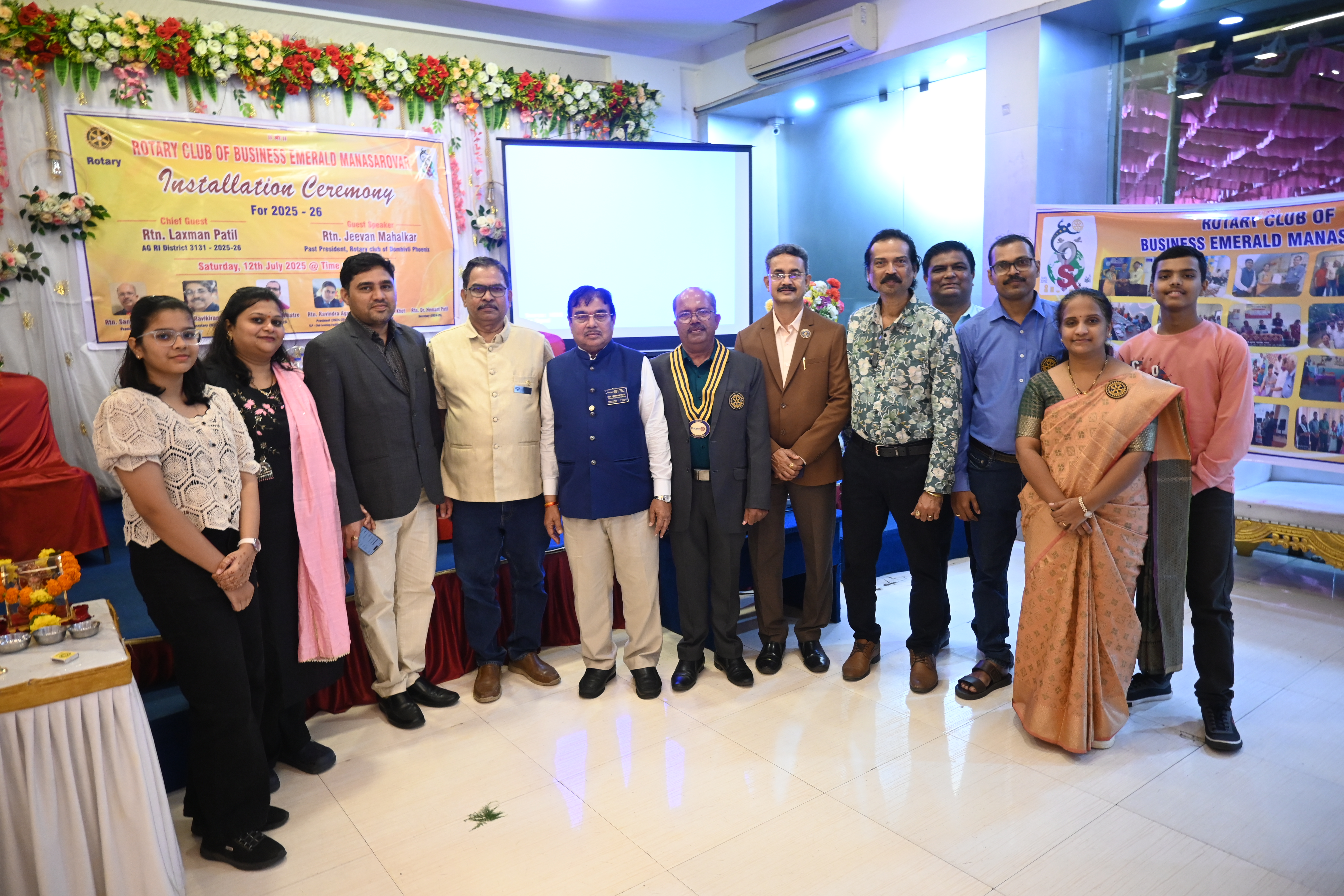 Rotary Club of Business Emerald Mansarovar Welcomes New Leadership